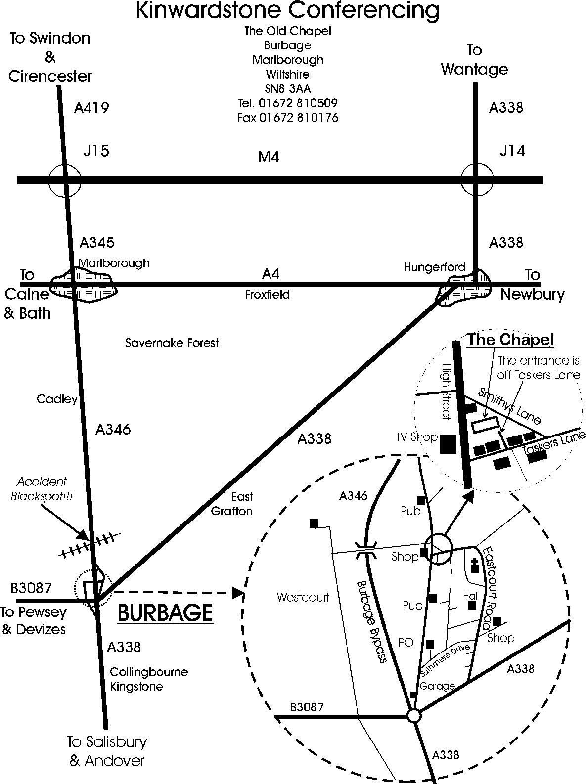 Map of how to find us